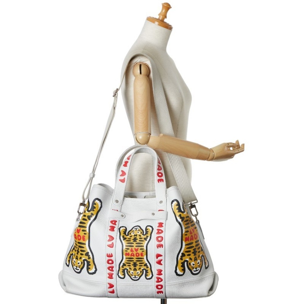 Louis Vuitton NIGO collaboration trolley tote bag shoulder M59366 white multi... - Picture 13 of 13